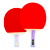 赤双喜拉ケト两面反胶一副2本のセスト2202+2206セスト10球1セスト。