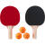 デュカノン供向け娯楽娯楽マルチラッケ卓球セイント初学体験室内趣味カジュアTAT 2つのミニラッケト+3つのオレインカラー卓球